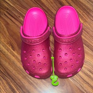 Crocs Pink Glitter